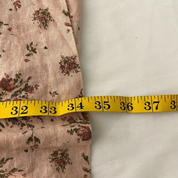 House of Harlow 1960 XS Floral Linen Maxi Dress TieStrap Tiered Cottagecore Boho - Picture 10 of 10